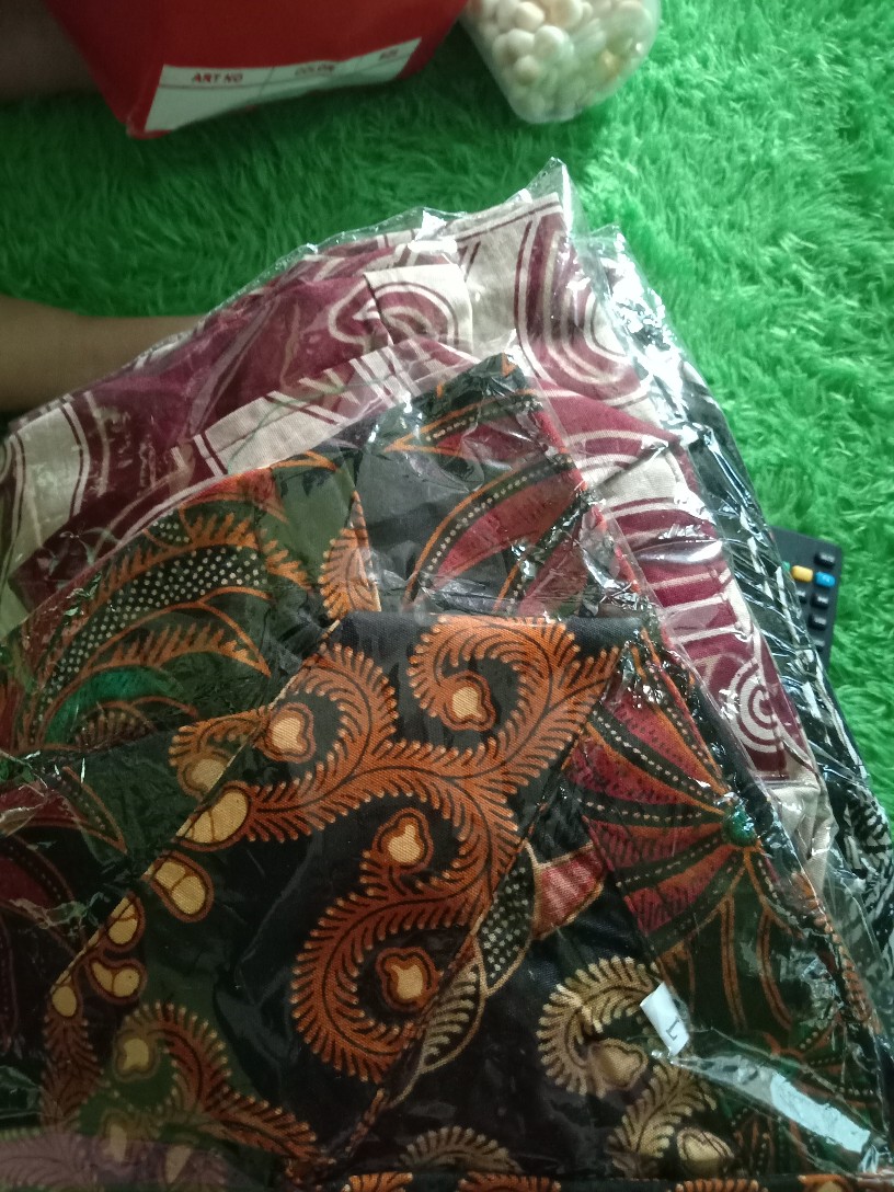 Kemeja Batik Lengan Panjang Batik  Danabrata Pria Motif Songket Hijau Kode 031 M L Xl Xxl Regular