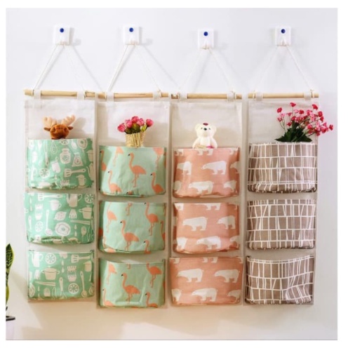 POUCH GANTUNG STORAGE BAG GANTUNG 3 SEKAT