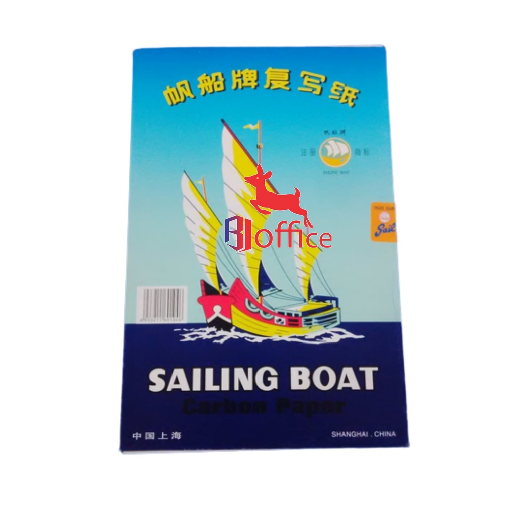

HJK Kertas Karbon Sailing Boat / Kertas Jiplak Double Side / Per Pack Isi 100 Lembar (Double)