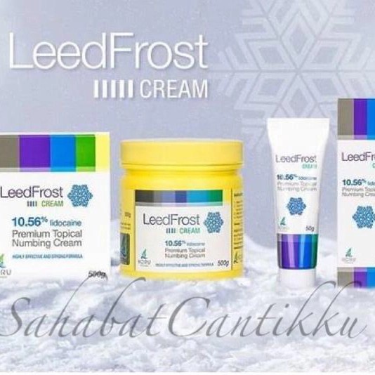 ༺ COD AKTIF ༻ Kemasan Besar 500 Gram Leed Frost Anastesi Krim Cream Baal sulam tato - 500 gram leedf