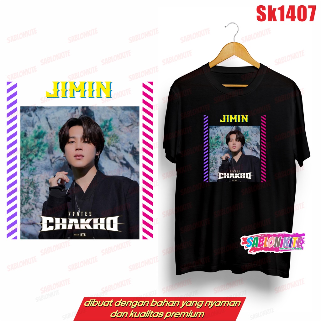 MURAH!!! KAOS KPOP MEMBER CHAKhO SK1407 JK SG V JH RM JIN JM BYK WARNA