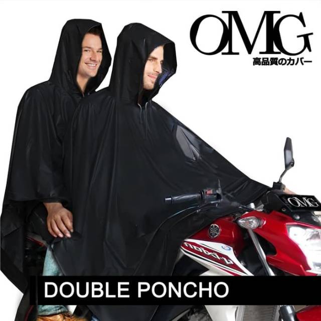 Jas Hujan Double Poncho OMG Poncho 2 Kepala 2 in 1