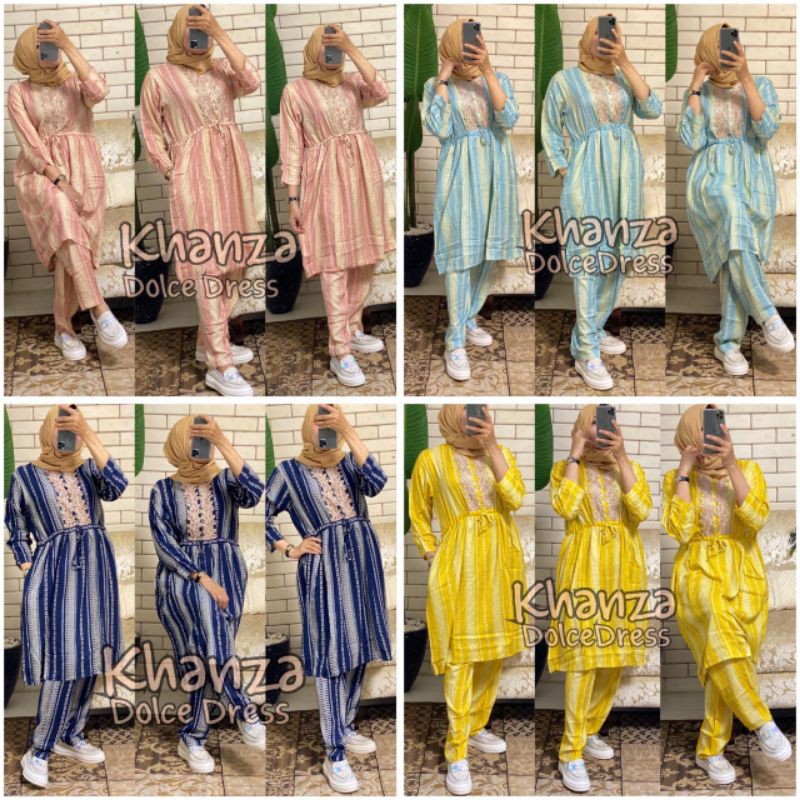 DASTER ARAB DOLCE SETELAN KHANZA BY DOLCE DRESS ORI