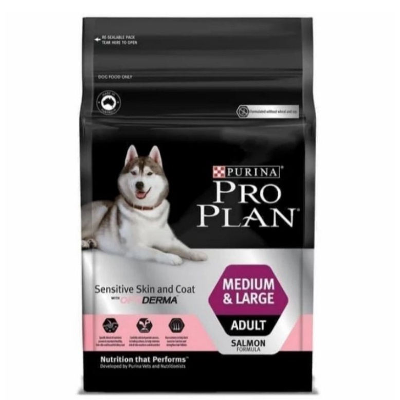 GO-SEND proplan dog adult 12 kg  medium &amp; large sensitive skin and coat optiderma