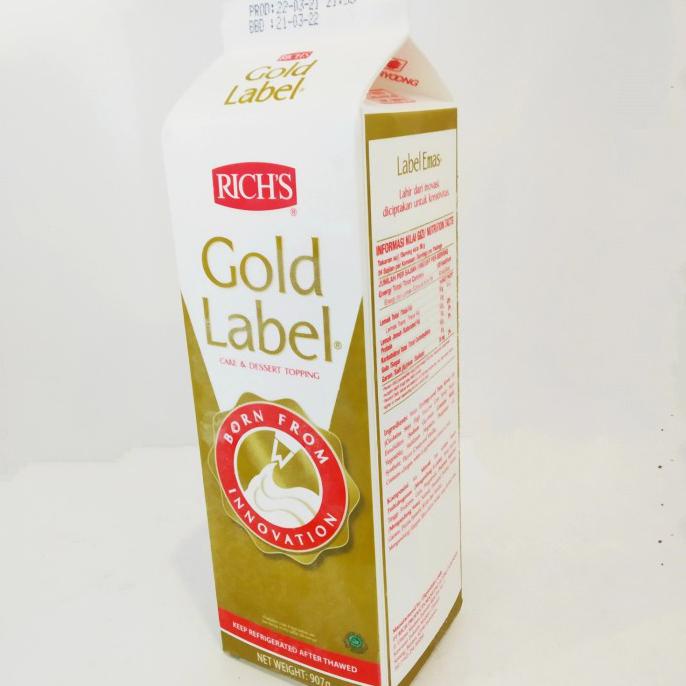 

Rich's Whip Topping Gold Label