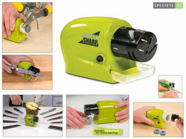 Swifty Sharp / Asahan Pisau Otomatis / Motorized Knife Sharpener A199