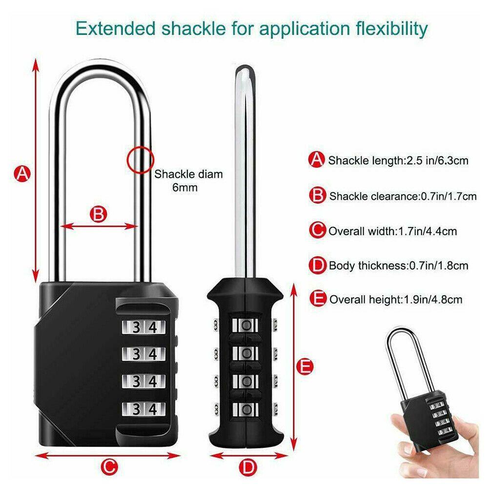 Kunci Kombinasi Angka 4digit High Security Koper Anti Air Coded Lock