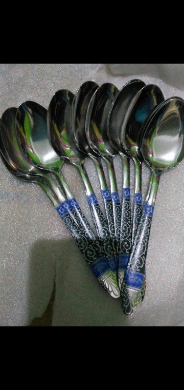 Sendok Makan Batik Isi 1 Lusin/sendok Makan Batik Stainless/alat Makan