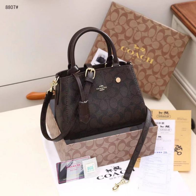 TAS SLINGBAG C@ACH MINI MONTEG 8807 WITH BOX TAS WANITA JINJING BISA SELEMPANG IMPORT