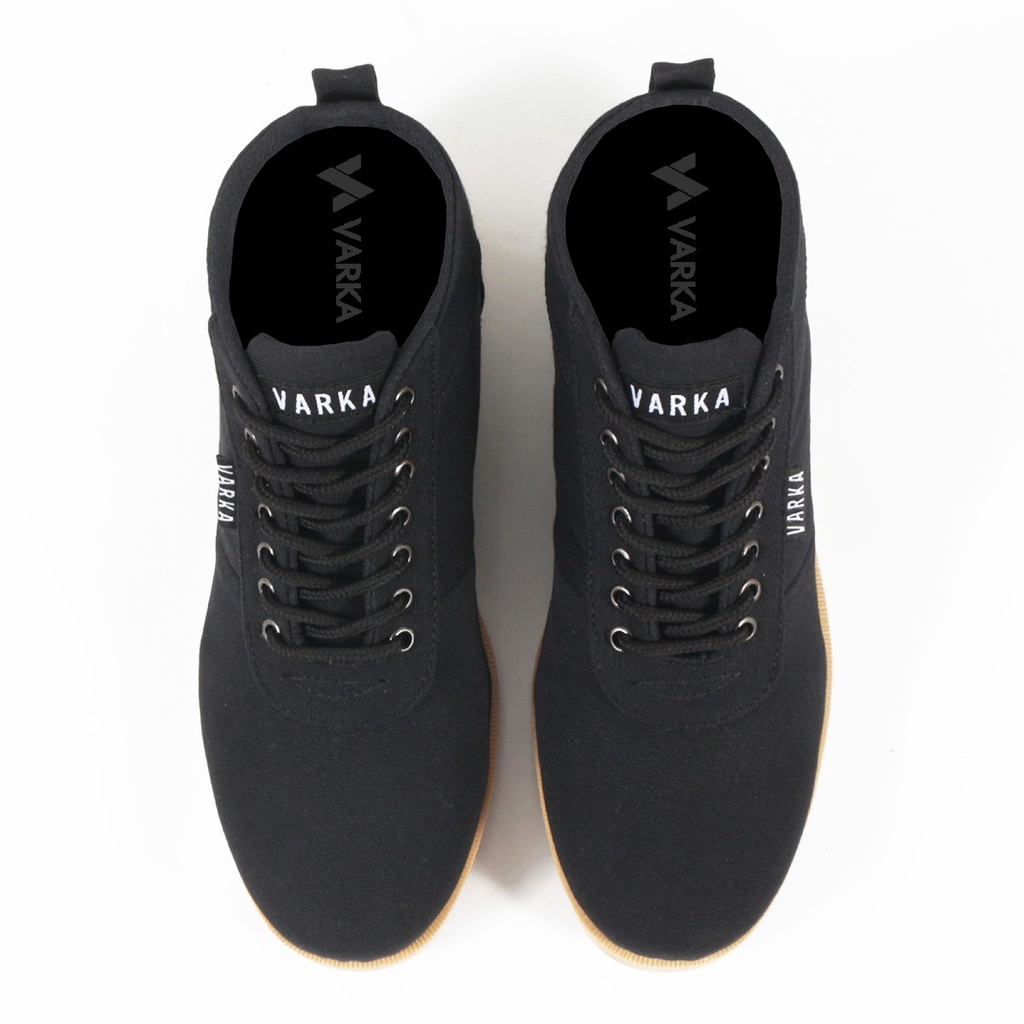 Sepatu Casual Pria V 42822 Brand Varka Sepatu Boots Semi Formal Kerja Kantor Kuliah Hangout Trendi Berkualitas Warna HItam