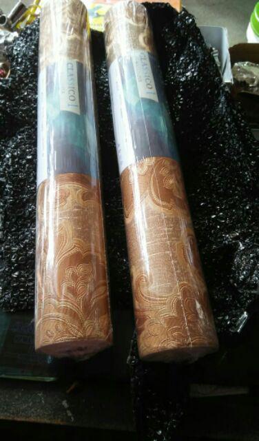 Wallpaper Dinding Murah Klasik Batik Mewah Gold