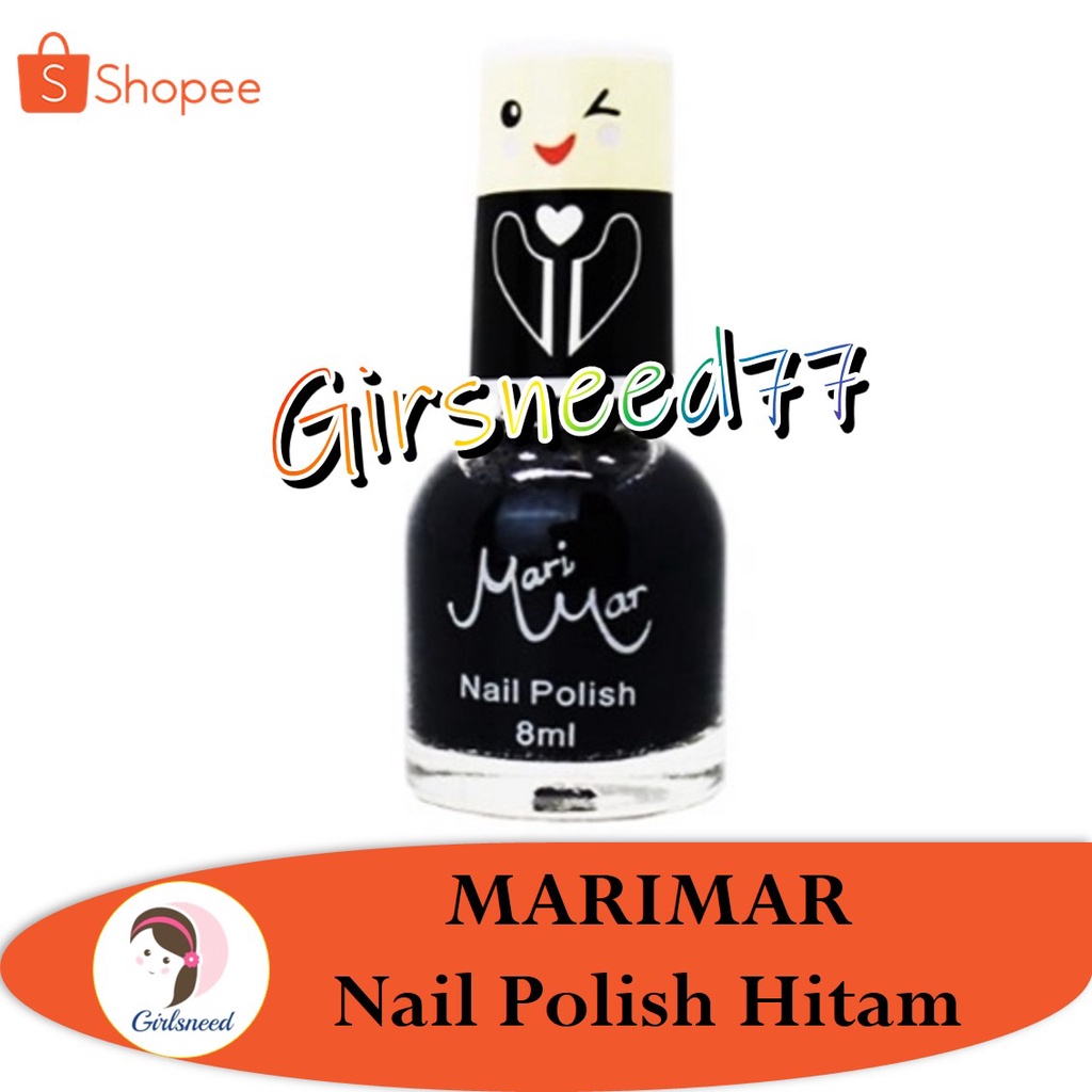 MARIMAR Nail Polish Hitam GIRLSNEED77