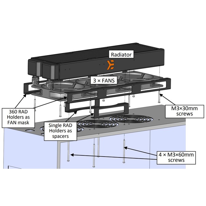 EKWB EK UNI RAD Holder 140