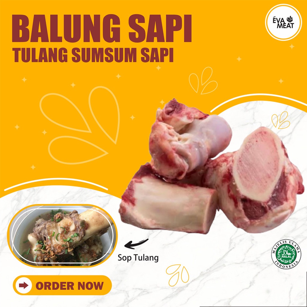 balung sapi / tulang balung sapi / tulang sumsum / balung sumsum / tulang sumsum sapi