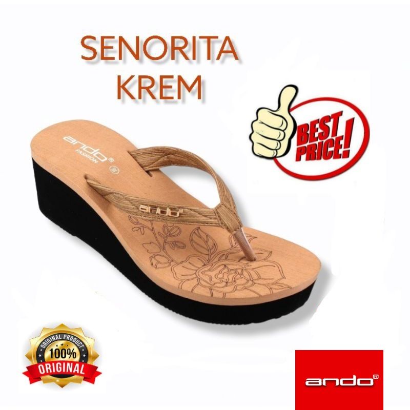 ANDO SENORITA - SANDAL WEDGES WANITA ORIGINAL
