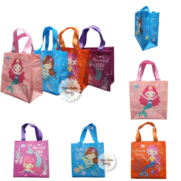 

Tas Souvenir Ulang Tahun Anak / Goodie Bag / Tas Ulang Tahun Mermaid-S