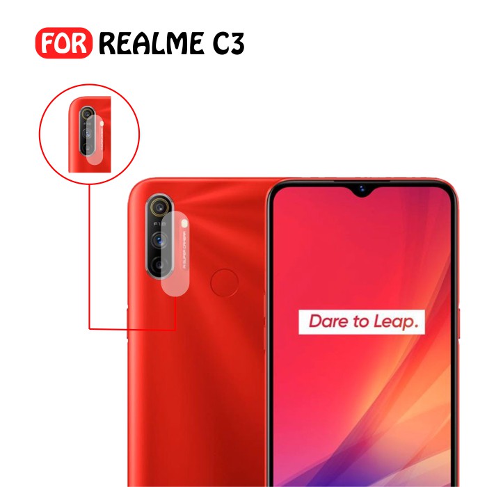 Tempered Glass Camera Anti Gores Lensa Pelindung Kamera Realme C3