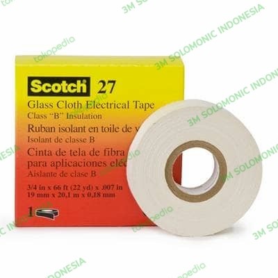 

Hemat Scotch 27 Glass Cloth Tape Size 3/4 In X 20.1 Mtr Gilaa!!!