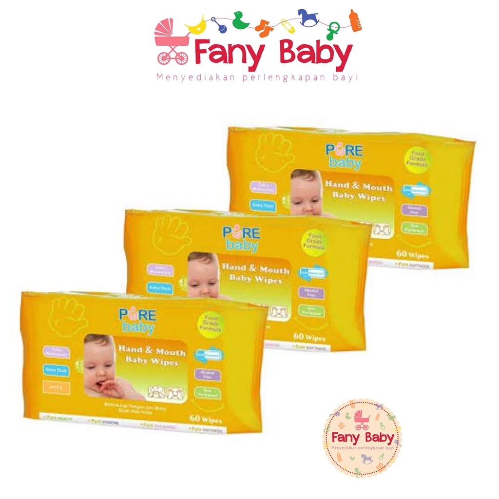 PURE BB HAND AND MOUTH BABY WIPES CHAMOMILE BUY 2 GET 1 FREE