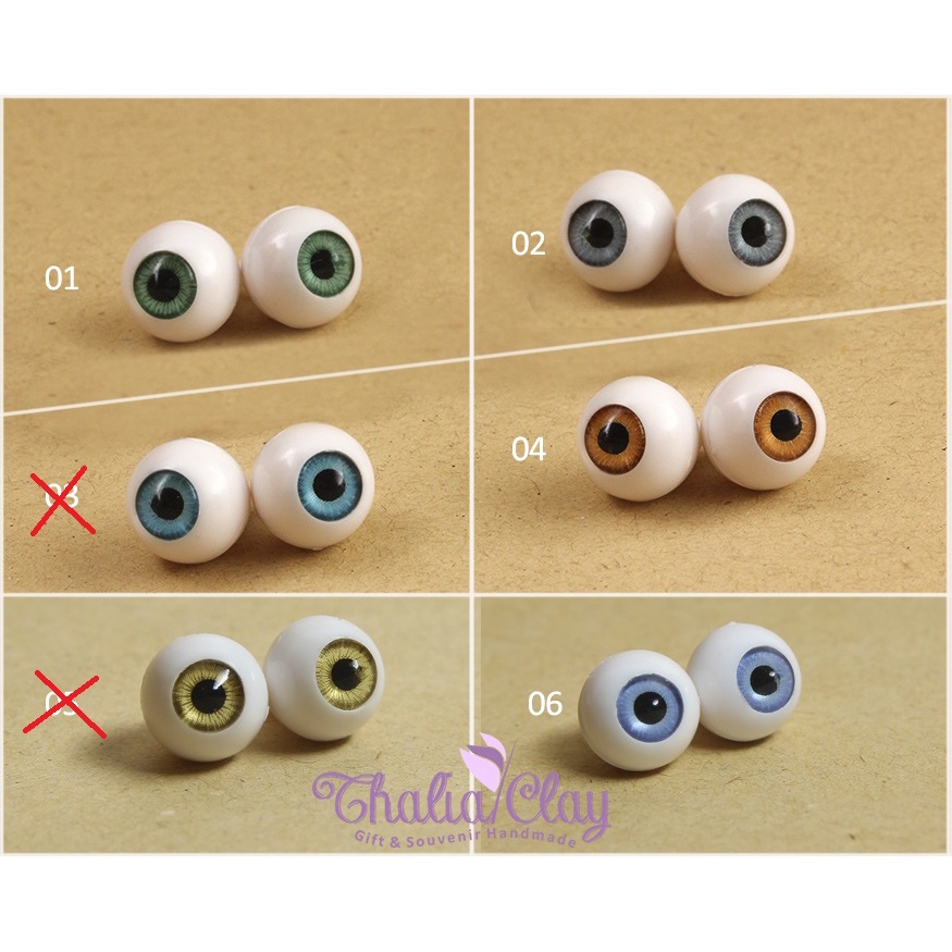 BOLA MATA BJD BOLA MATA BONEKA BOLA MATA BLYTHE ROUND EYE BALL CLAY FIGURE 8MM