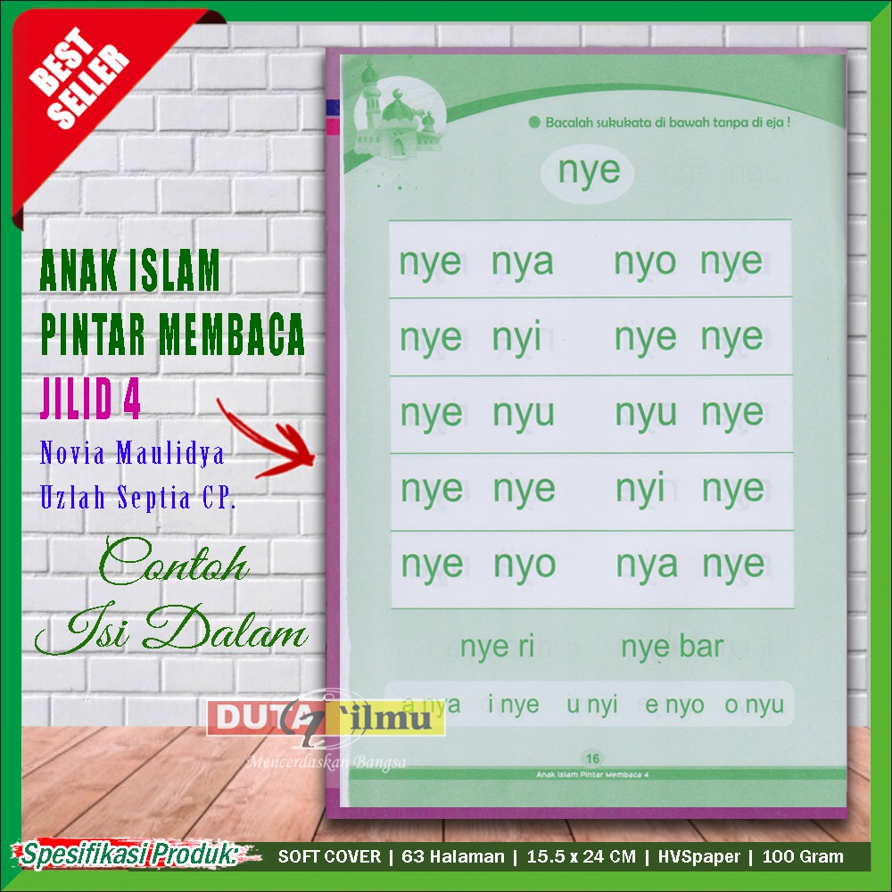 Anak Islam Pintar Membaca Cara Cepat Belajar Membaca Tanpa Dieja 4 Buku Shopee Indonesia