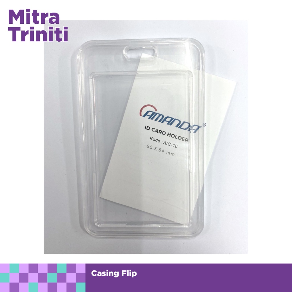 

Casing Xinding Id Card holder Transparan / Tempat Kartu id card holder