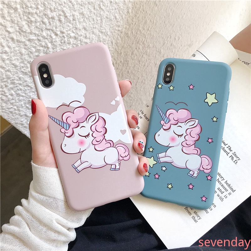 Casing Motif Kartun Unicorn Untuk Vivo Y91C Y91 Y17 V15