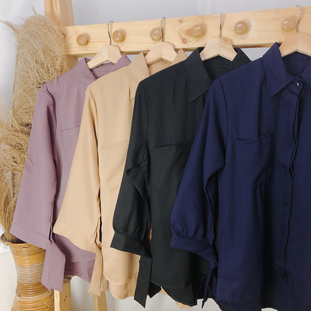 KEMEJA POLOS AZKIA PREMIUM SHIRT B057