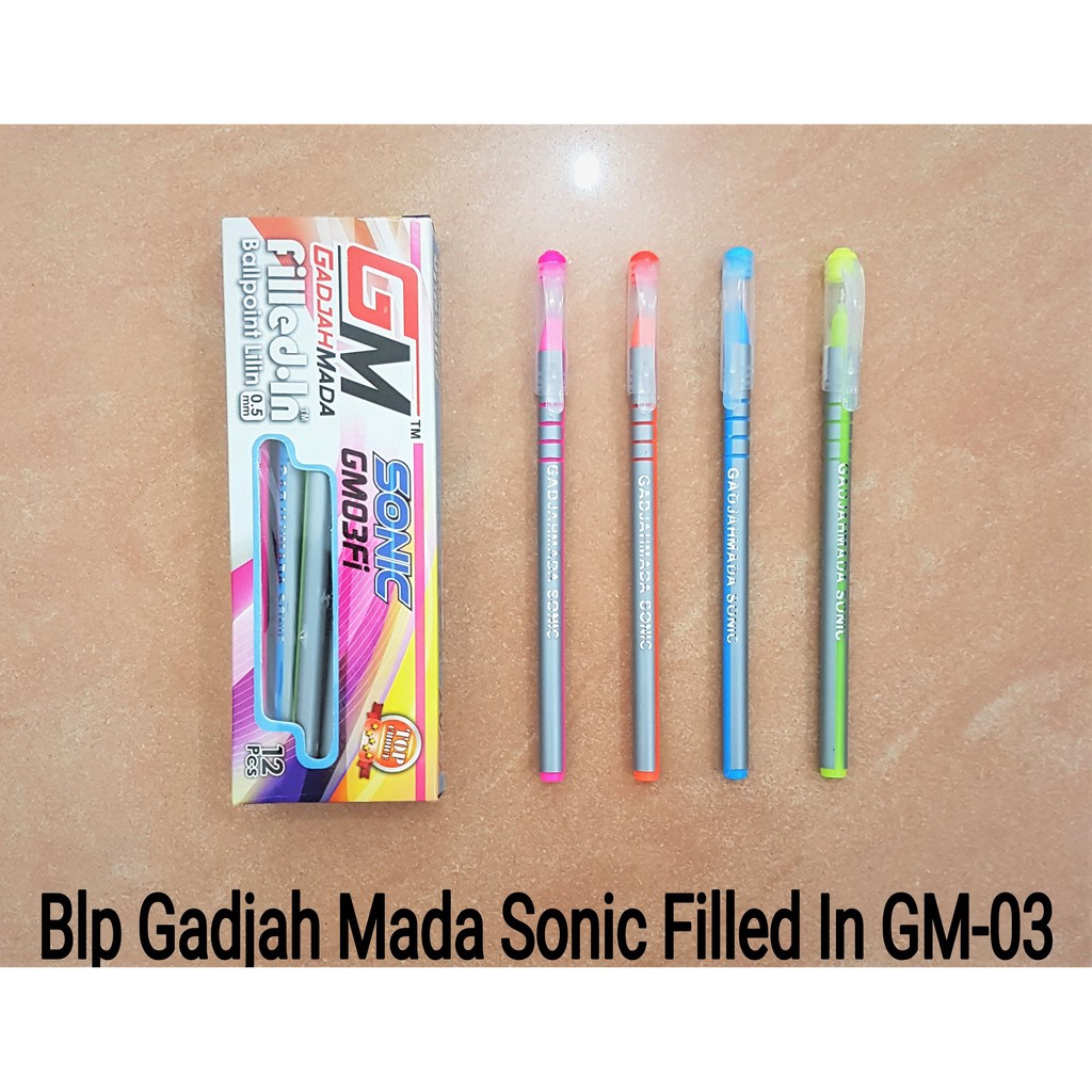 

Ballpoint Pulpen Gadjah Mada Sonic Fille In Gm-03