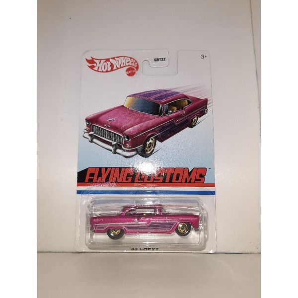 Hot Wheels Hotwheels Flying Custom '55 Chevy Pink