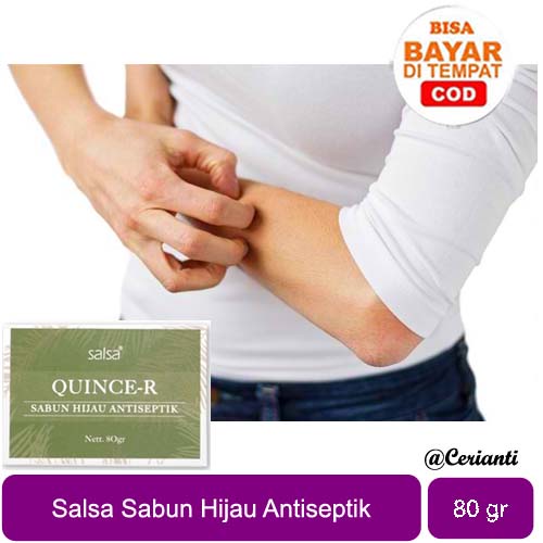 [BPOM] Salsa Quinser / Salsa Sabun Hijau Antiseptik 80gr / Sabun Anti Gatal