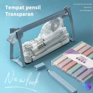 Jual COD Mini Pouch Transparant Travel Make up HP Lucu Mudah Dibawa