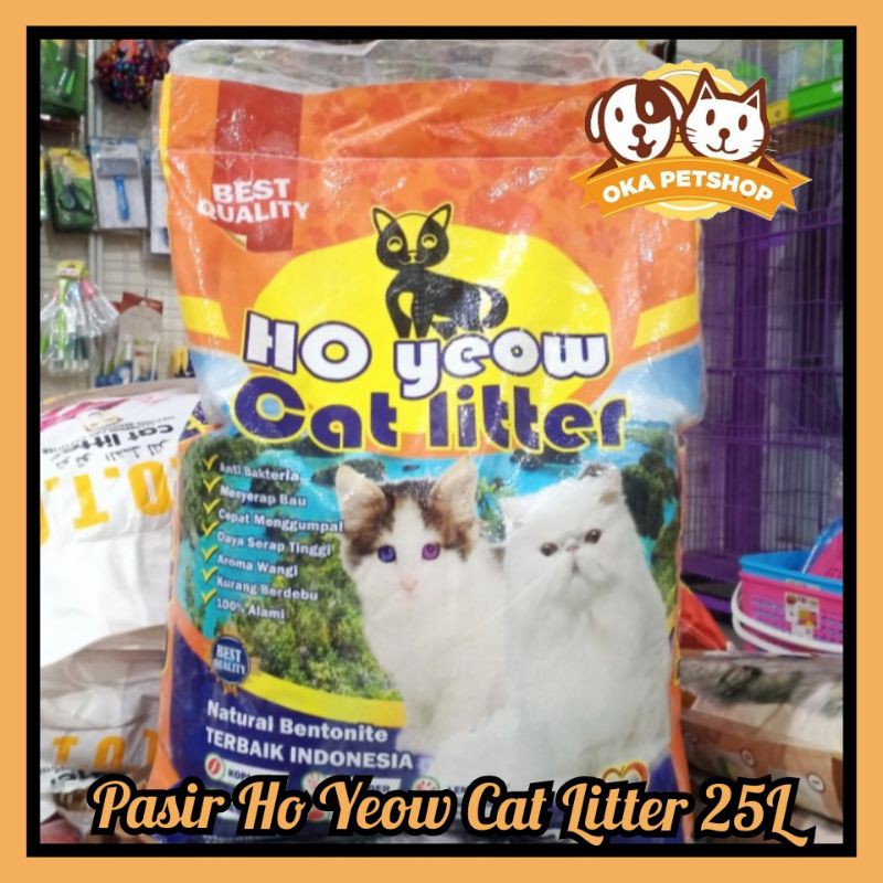 PROMO! Pasir Wangi Kucing Ho Heow 25L / GO-JEK Pasir Gumpal Kucing / Mirip Mantoel / Mirip Join