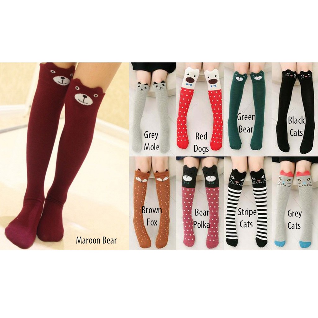 TODDLER HIGH SOCKS KAOS KAKI ANAK PANJANG SELUTUT