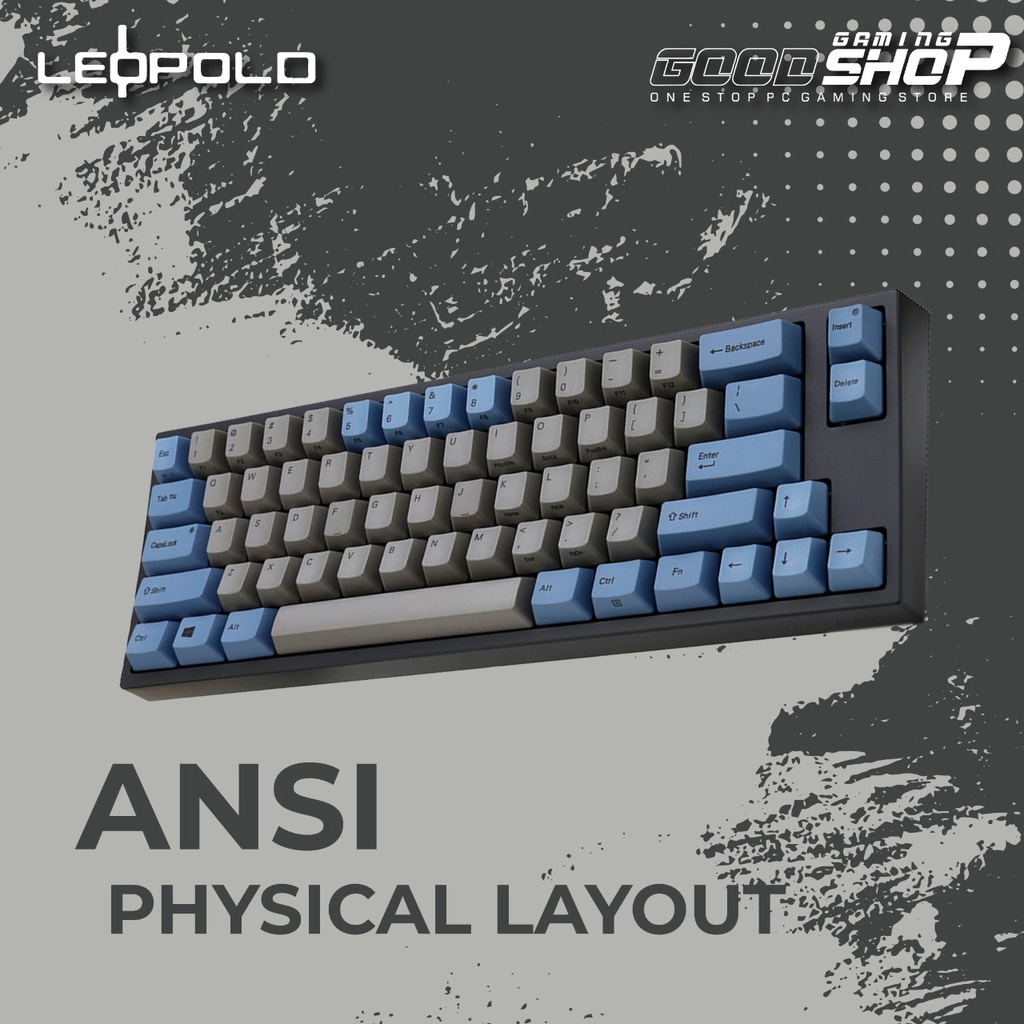 Leopold FC660C Grey / Blue Dye Sub PBT - Mechanical Gaming Keyboard