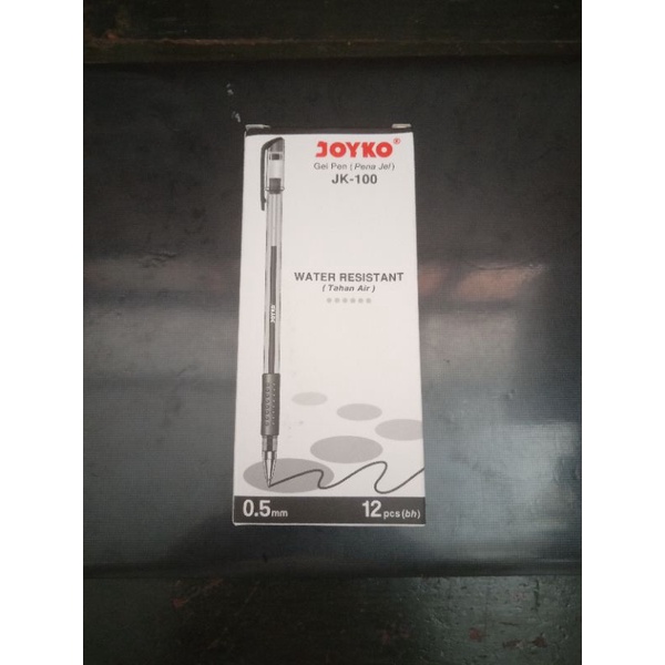 

pena pulpen bolpen gel (jel) joyko 0,5mm per pak isi 12 pcs