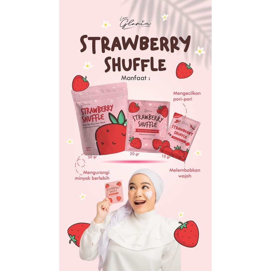 New Pack Masker Wajah Bubuk Lea Gloria 50 gram 10 Varian BPOM