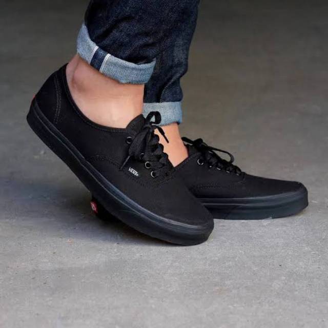 vans full black original