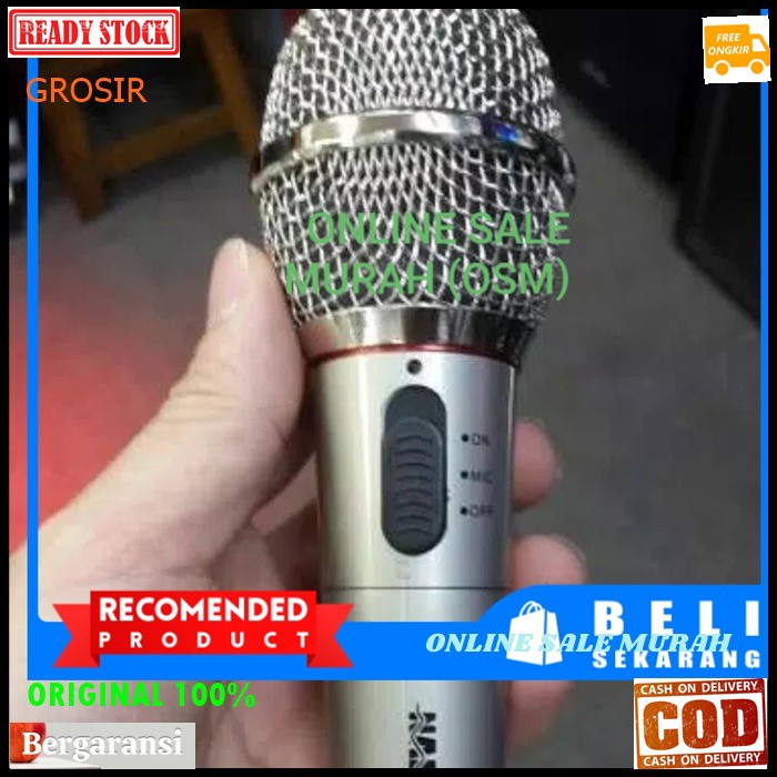 G115  Nakata Mic kabel wireless Single original 100% mik cable wireles profesional pro karaoke mikrophone microphone audio sound system vokal vocal panggung dj studio asli G115   Mic dr Bahan BESI METAL  BISA DIGUNAKAN KE SEGALA ALAT AUDIO single  Mic men