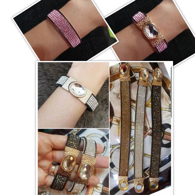 Gelang Fashion import  Swarovsky Pita