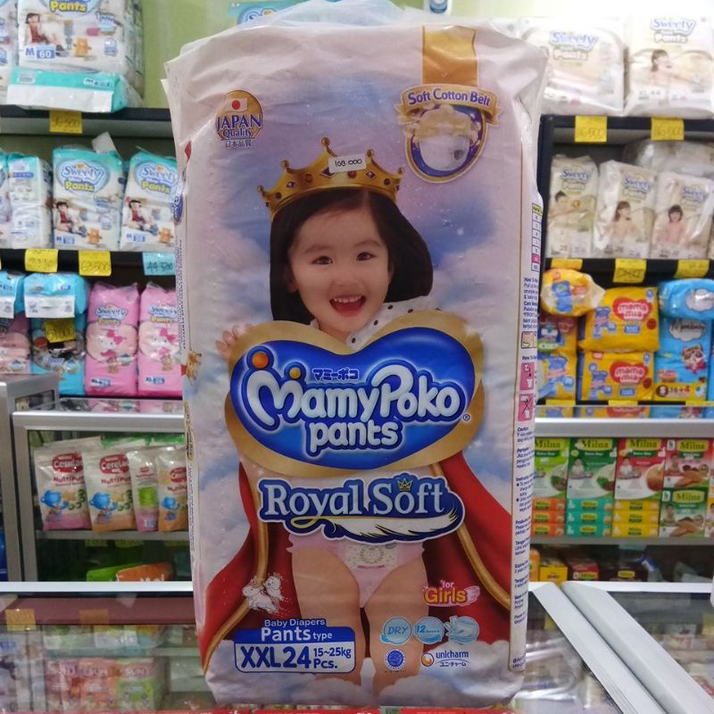 MAMYPOKO PANTS ROYAL SOFT GIRL L24, M42, L34, XL30, XXL24