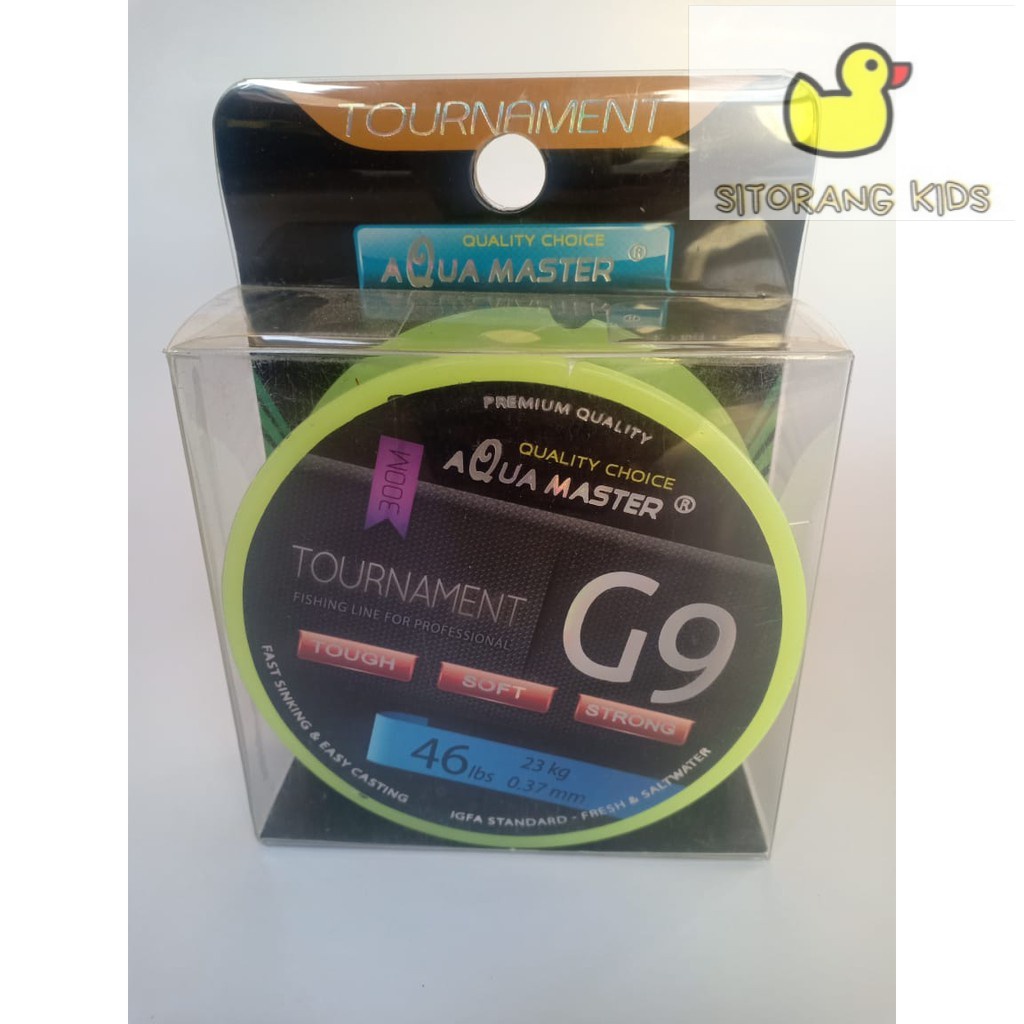 Senar Pancing Aqua Master Tournament G9 IGFA 300M Bening Kuat