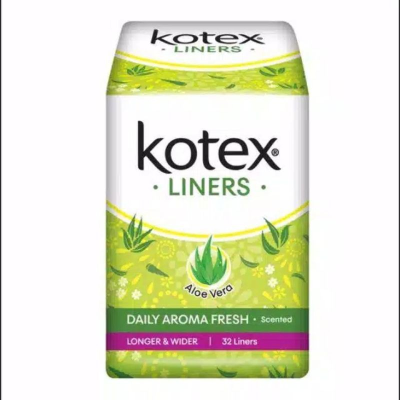 KOTEX PANTYLINER LONGER & WIDER ALOE VERA