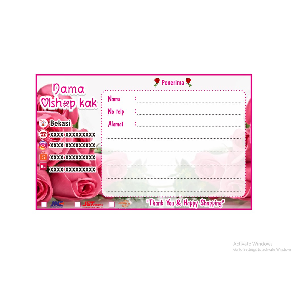 

Stiker Pengiriman OLLSHOP MURAH Anti Air