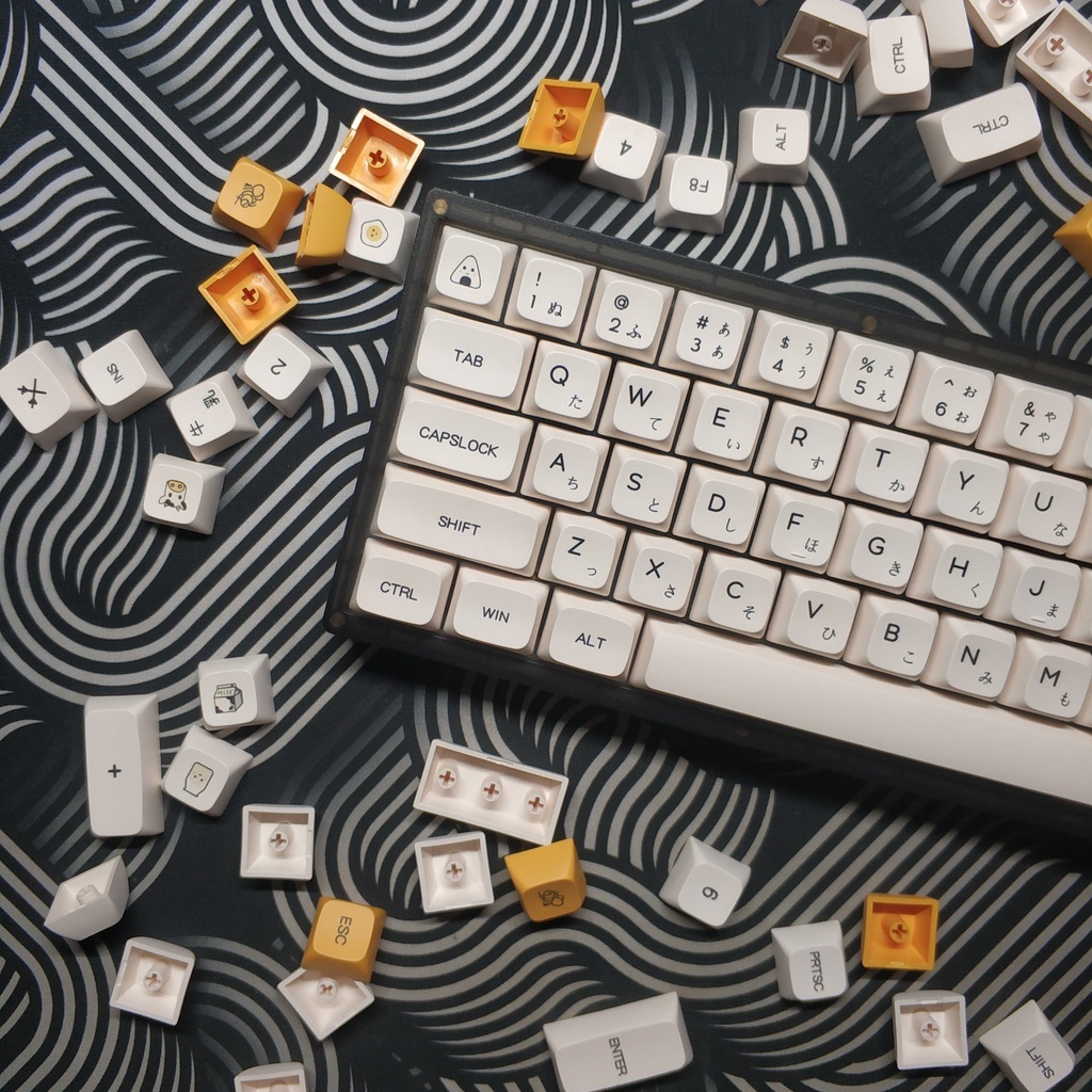 Keycaps Honey Milk Japanese XDA Profile - PBT Dye Sub