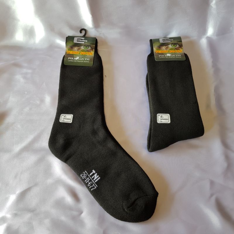Kaos Kaki PDL Kaos Kaki TNI HITAM Tebal Berkualitas