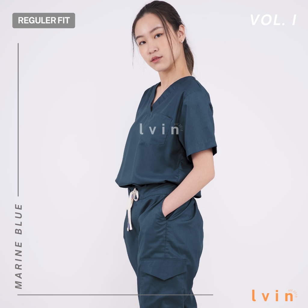 [ Lvin ] Vol I - Baju OKA Celana Reguler Fit / Baju Jaga / Set Baju Celana Jaga Oka / Dokter Lengan Pendek / Baju OK / Stunning Series