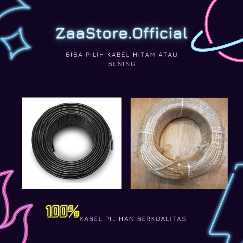 Kabel Serabut (pilih warna kabel hitam atau bening)