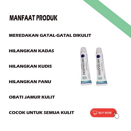 Miconazole Nitrate Cream 10gr Salep Miconazole Obat Jamur Kulit Salep Gatal