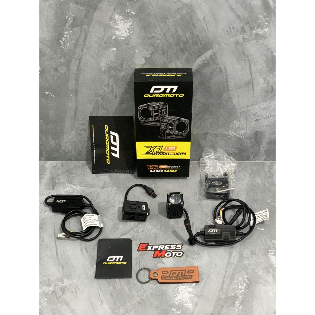 Lampu Tembak Duromoto X1 M1 M3 Universal + Saklar Original DM